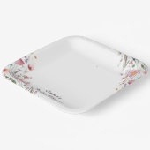 ベビーの開花ワイルドフラワーベビーシャワー ペーパープレート (傾斜あり)