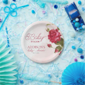 ベビーの開花ワイルドフラワーベビーシャワー ペーパープレート (パーティー)