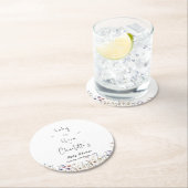 ベビーの開花ワイルドフラワーベビーシャワー ラウンドペーパーコースター (インサイチュ)