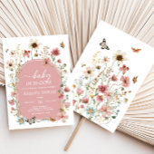 ベビーの開花ワイルドフラワーベビーシャワー 招待状