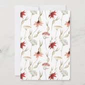 ベビーの開花ワイルドフラワーベビーシャワー 招待状 (裏面)