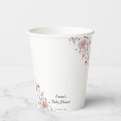 ベビーの開花ワイルドフラワーベビーシャワー 紙コップ (裏面)