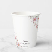 ベビーの開花ワイルドフラワーベビーシャワー 紙コップ (正面)