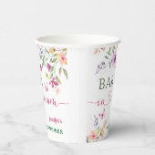 ベビーの開花ワイルドフラワーベビーシャワー 紙コップ (右)