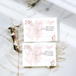 ベビーの開花ワイルドフラワーボウ春ベビーシャワー エンクロージャーカード