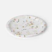 ベビーの開花ワイルドフラワーボホエレガントベビーシャワー ペーパープレート (アングル)