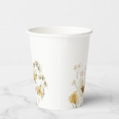 ベビーの開花ワイルドフラワーボホエレガントベビーシャワー 紙コップ (右)