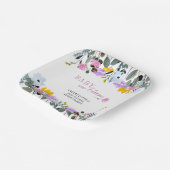 ベビーの開花ワイルドフラワーローンフローラ ペーパープレート (傾斜あり)