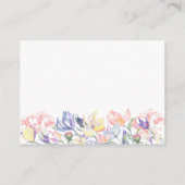 ベビーの開花ワイルドフラワー – ディスプレイシャワー エンクロージャーカード (裏面)