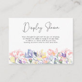 ベビーの開花ワイルドフラワー – ディスプレイシャワー エンクロージャーカード (正面)