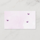 ベビーの開花弓の赤ちゃんシャワー本の要求 エンクロージャーカード (裏面)