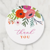 ベビーの開花明るいフローラベビーシャワー フェイバータグ (正面)