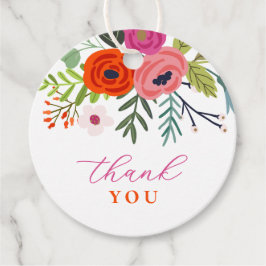 ベビーの開花明るいフローラベビーシャワー フェイバータグ