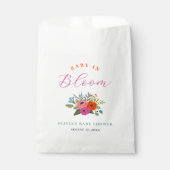 ベビーの開花明るいフローラベビーシャワー フェイバーバッグ (正面)