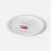 ベビーの開花明るいフローラベビーシャワー ペーパープレート (アングル)