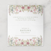 ベビーの開花春ワイルドフラワーフローラベビーシャワー プレイスカード (外部開封)