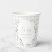 ベビーの開花春夏のフローラベビーシャワー 紙コップ (裏面)