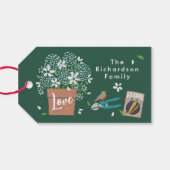 ベビーの開花栽培ガーデンファミリーベイビーシャワー ギフトタグ (裏面横)