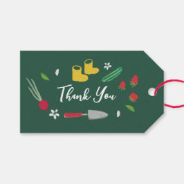 ベビーの開花栽培ガーデンファミリーベイビーシャワー ギフトタグ