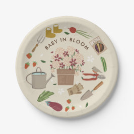 ベビーの開花栽培ガーデンファミリーベイビーシャワー ペーパープレート