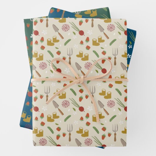 ベビーの開花栽培ガーデンベイビーシャワー ラッピングペーパーシート (インサイチュ)