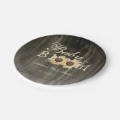 ベビーの開花水の色ひまわり赤ちゃんシャワー ペーパープレート (アングル)