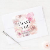 ベビーの開花水カラーバラベビーシャワー スクエアシール (封筒)