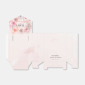 ベビーの開花水カラーバラベビーシャワー フェイバーボックス (折り畳みなし)