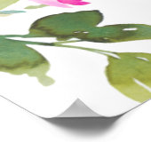 ベビーの開花水カラーフローラベビーシャワー ポスター (角)