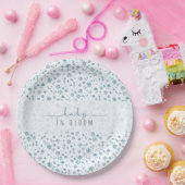 ベビーの開花男の子のシャワー ペーパープレート (パーティー)