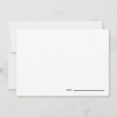 ベビーの開花花の本ベビー赤ちゃんシャワー サンキューカード (裏面)