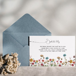 ベビーの開花花の本ベビー赤ちゃんシャワー サンキューカード