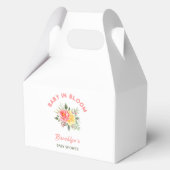 ベビーの開花赤ちゃんシャワーフローラ花植物学 フェイバーボックス (裏面)