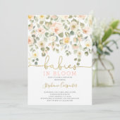 ベビーの開花赤面 招待状 (スタンド正面)