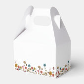 ベビーの開花野生の花のベビーシャワー フェイバーボックス (裏面サイド)