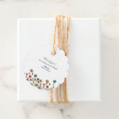 ベビーの開花野生の花の赤ちゃんシャワーサンキュー フェイバータグ (インサイチュ)