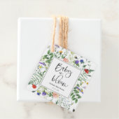 ベビーの開花野生の花ミツバチメッセージカード フェイバータグ (インサイチュ)