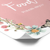 ベビーの開花野草食品 ポスター (角)