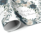 ベビーの開花:庭の赤インスパイアちゃんのシャワー ラッピングペーパー (ロールコーナー)