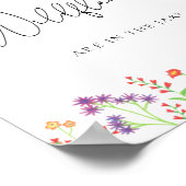 ベビーの開花、野生の花の数を推測 ポスター (角)