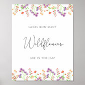 ベビーの開花、野生の花の数を推測 ポスター (正面)