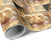 ベビーの雛とジンガムの卵 ラッピングペーパー (ロールコーナー)