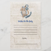 ベビーの願いアホイそれは男の子の航海のテーマ (正面)
