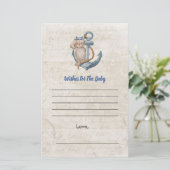 ベビーの願いアホイそれは男の子の航海のテーマ (スタンド正面)