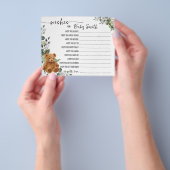 ベビーの願いベビー・シャワーカード チラシ (手)
