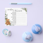 ベビーの願いベビー・シャワーカード チラシ (シングル)