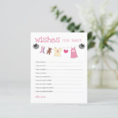ベビーの願い赤ちゃんシャワー物干しアドバイスカード (スタンド正面)