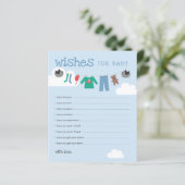 ベビーの願い赤ちゃんシャワー物干しアドバイスカード (スタンド正面)