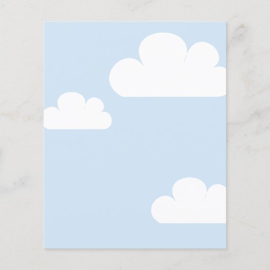 ベビーの願い赤ちゃんシャワー物干しアドバイスカード (裏面)