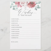 ベビーの願い – ベビーシャワーおもしろいゲームフローラ (正面)